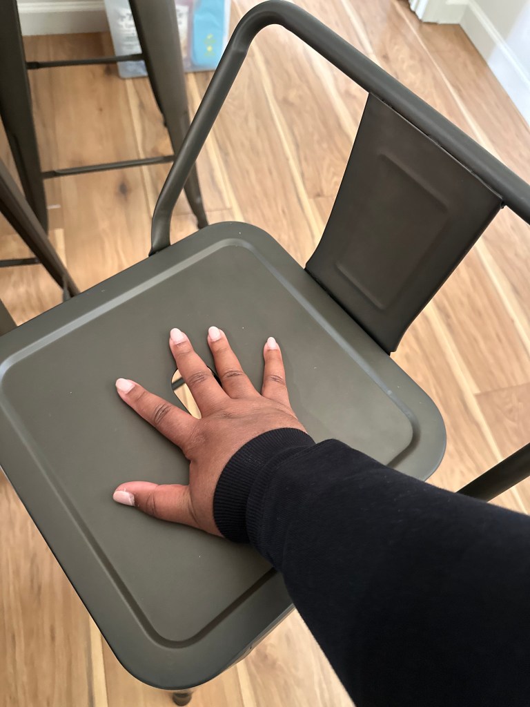 tiny metal chair