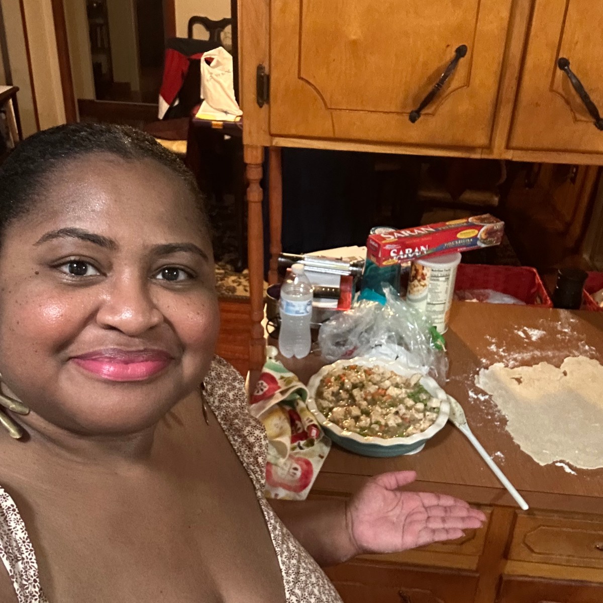 Making Chicken Pot Pie for Momma and&nbsp;Sam