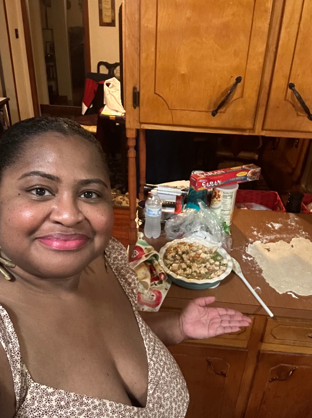 Making Chicken Pot Pie for Momma and Sam