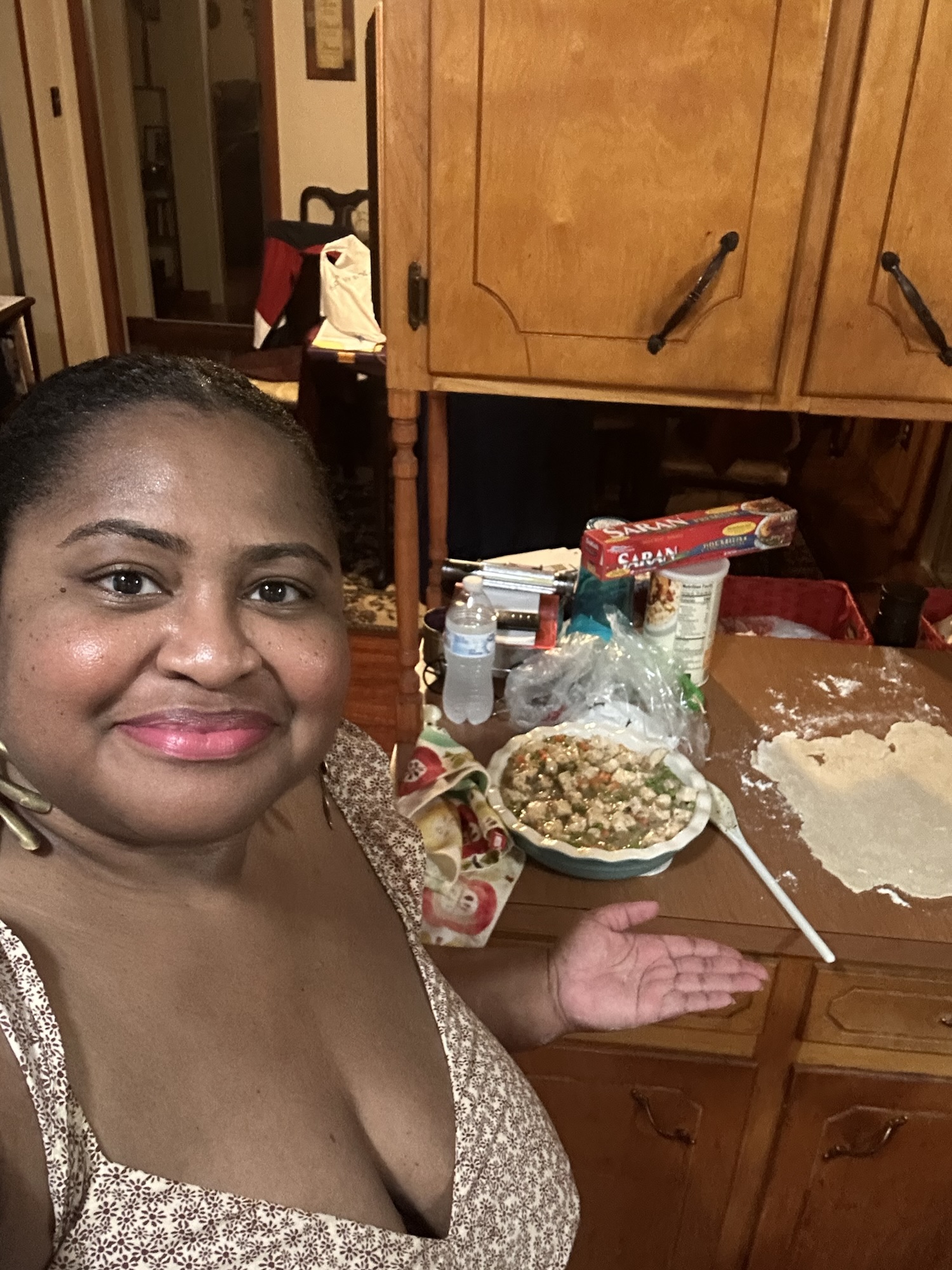 Home cook with chicken pot pie