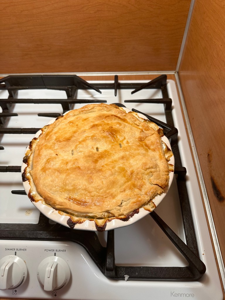 Home made chicken pot pie
