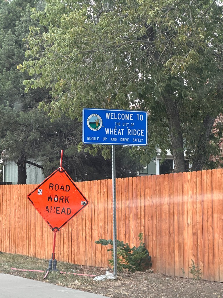 Sign for Wheat Ridge, CO