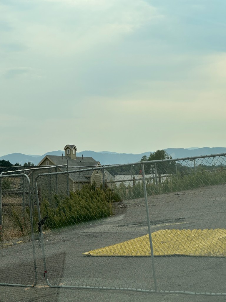 Image of the Rocky Mountains in the far away distance