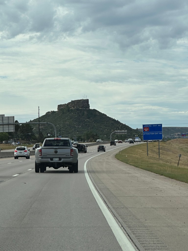 View of Castle Rock rock formation