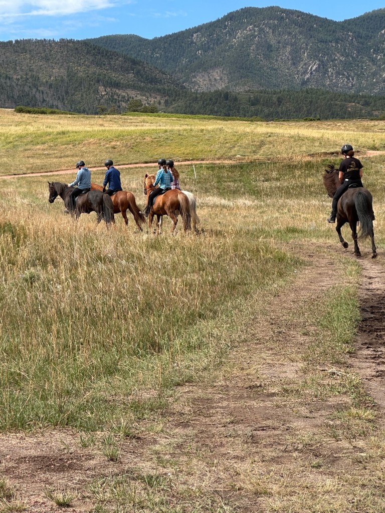 Horseback riders in Larkspur, CO